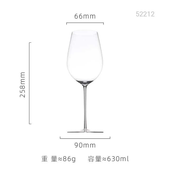 Ultra Thin Crystal Glass Goblet Sensory Oot-bellied Red Wine Glass Home Fine Stick Wine Burgundy Glass