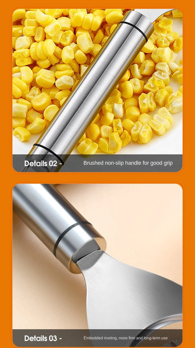 Stainless Steel Corn Stripper Corns Threshing Corn Thresher Stripper Peeler Corn Kerneler Peeler Fruit Vegetable Kitchen Gadgets