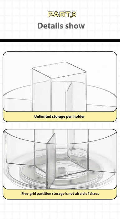 360-Degree Rotating Pen Holder for Desk,Desk Organizers and Accessories