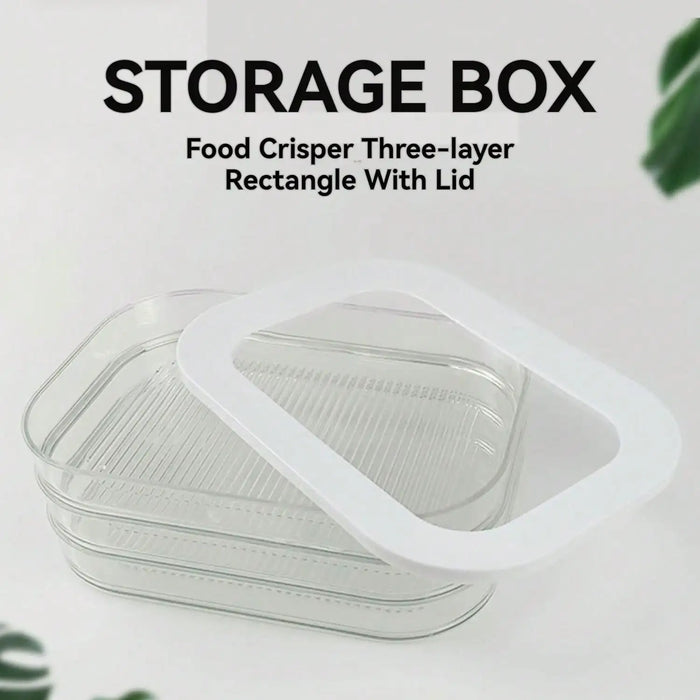 Lunch Meat Container for Refrigerator, 3Layers Deli Meat Container for Fridge, Stackable Cold Cuts Storage Containers for Fridge