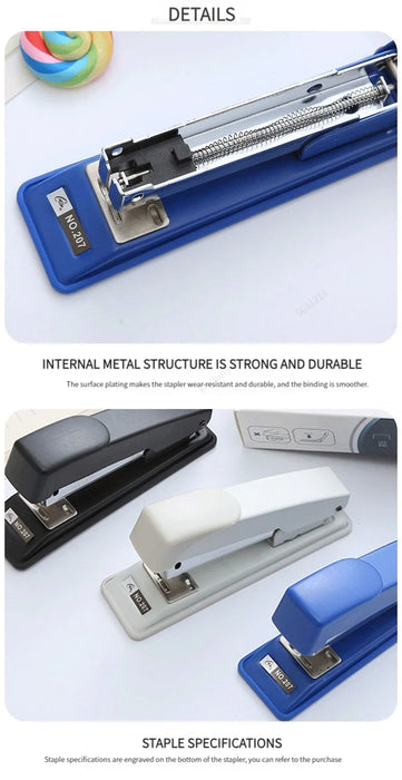 Hand held stapler student office binding machine multi function saving durable stapler thickened medium stapler