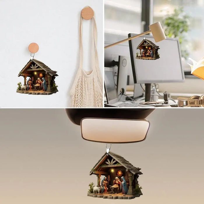 Christmas Nativity Scene Ornaments The Birth Of Jesus Decor Nativity Scene