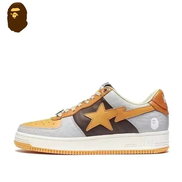 A BATHING APE Men and Women Vibe BapeGoose Sports Sneakers Unisex Air None-Slip Breathable Bapesta Low Outdoor Walking Shoes