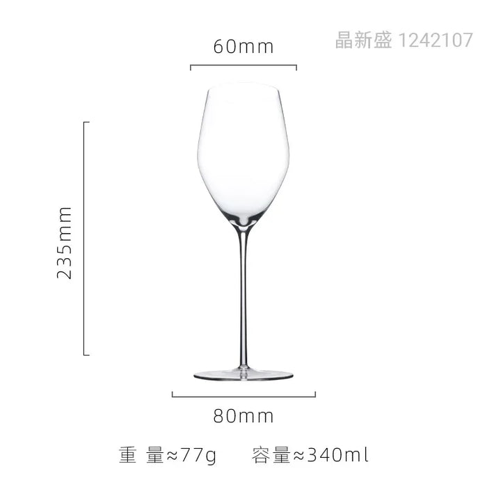 Ultra Thin Crystal Glass Goblet Sensory Oot-bellied Red Wine Glass Home Fine Stick Wine Burgundy Glass