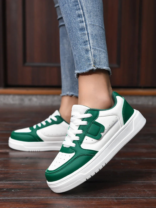 HKDQ Trendy Skate Shoes Unisex Platform Casual Sneakers Women Low-cut Comfortable Lightweight Outdoor Skateboard Shoes For Men