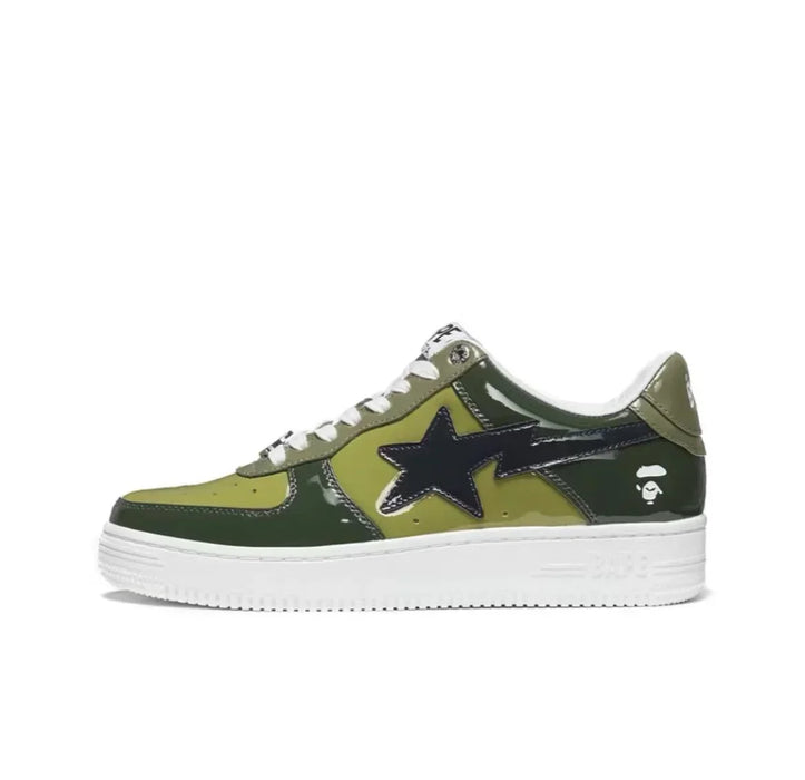 A BATHING APE Men and Women Vibe BapeGoose Sports Sneakers Unisex Air None-Slip Breathable Bapesta Low Outdoor Walking Shoes