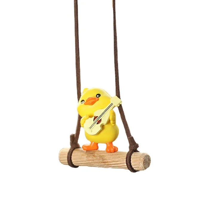 Yellow Swinging Little Duck Interior Car Decoration