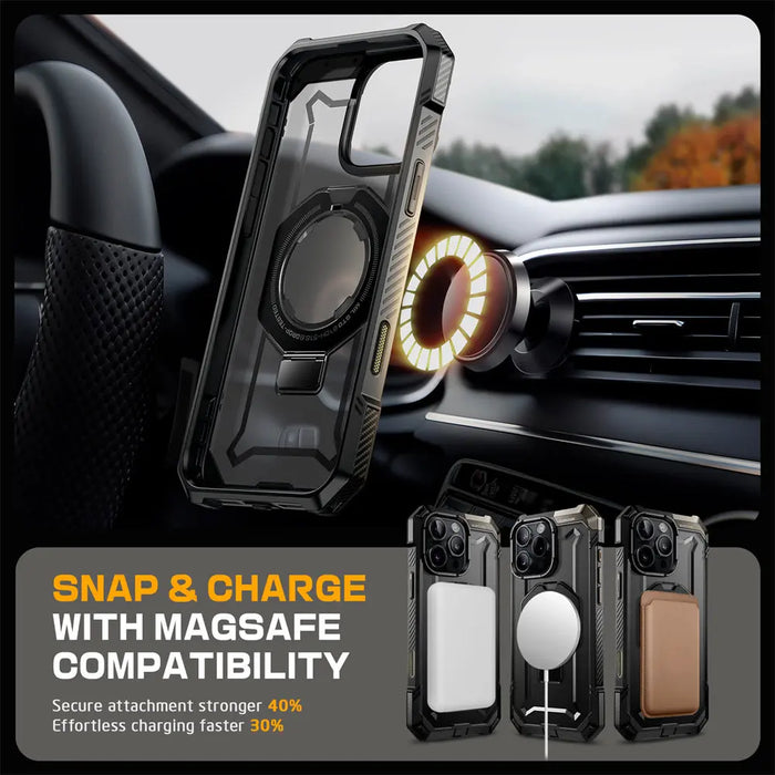 SUPCASE For iPhone 16 Pro Max Case with Camera Control Capture Button UB Grip Heavy Duty Rugged Magnetic Phone Case with Stand