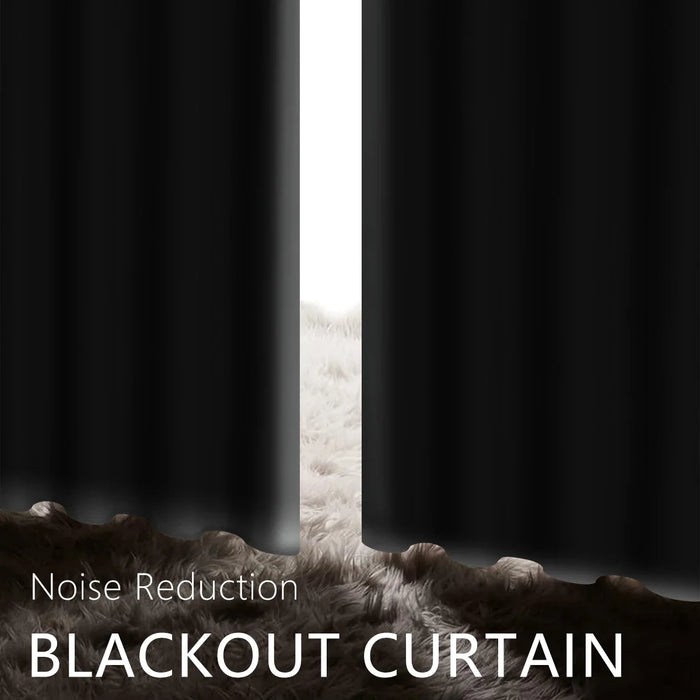 2pcs Blackout Thermal Curtains With Coating Insulated Liner, Window Curtains for Bedroom, Living Room, Dining Room, Home Decor