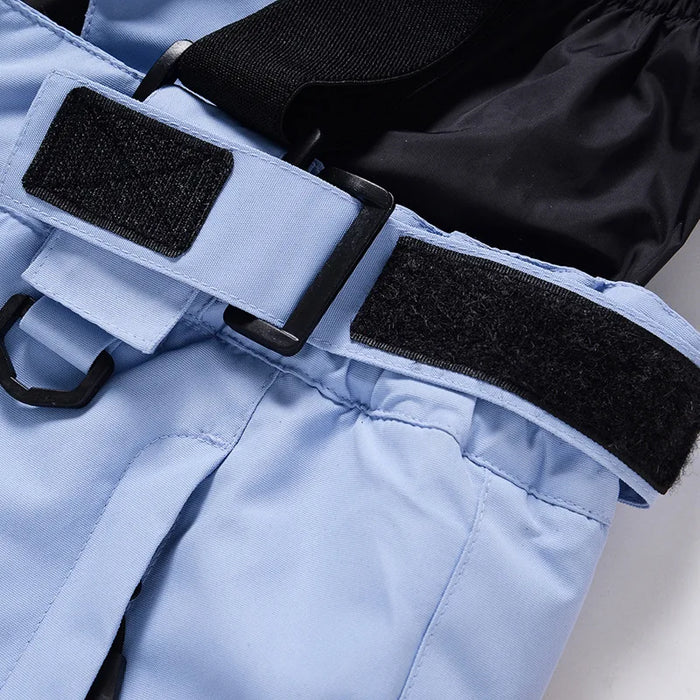 Unisex Suspenders Ski Pants Waterproof Warm and Breathable