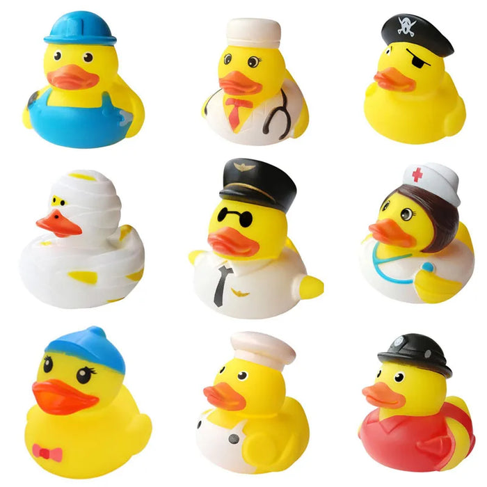 1pcs Yellow Baby Duck Rubber Bath Toys for Toddler