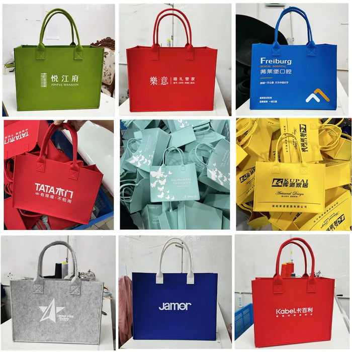 Personalized Tote Handbag with Name Felt Totter