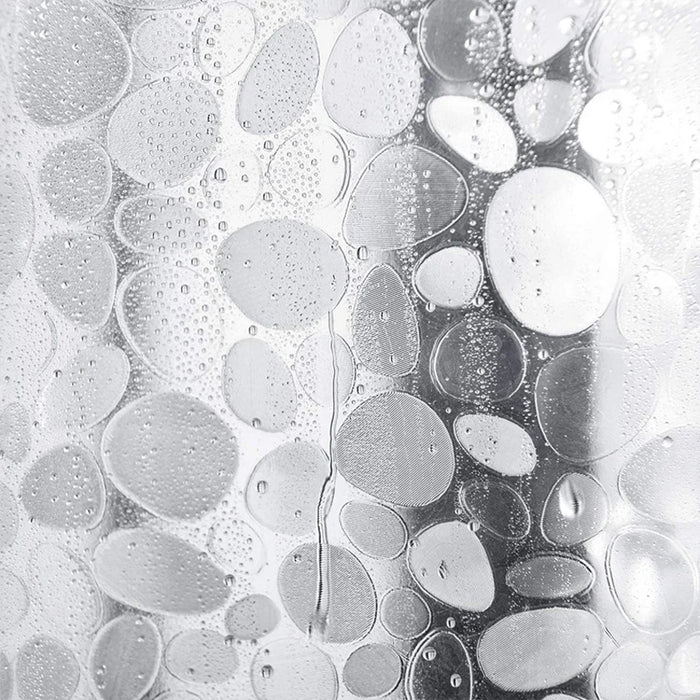 Pebble Shower Curtain Transparent Lining Waterproof Bathtub Bathing Cover Cobblestone Bathroom Bath Curtains Liner