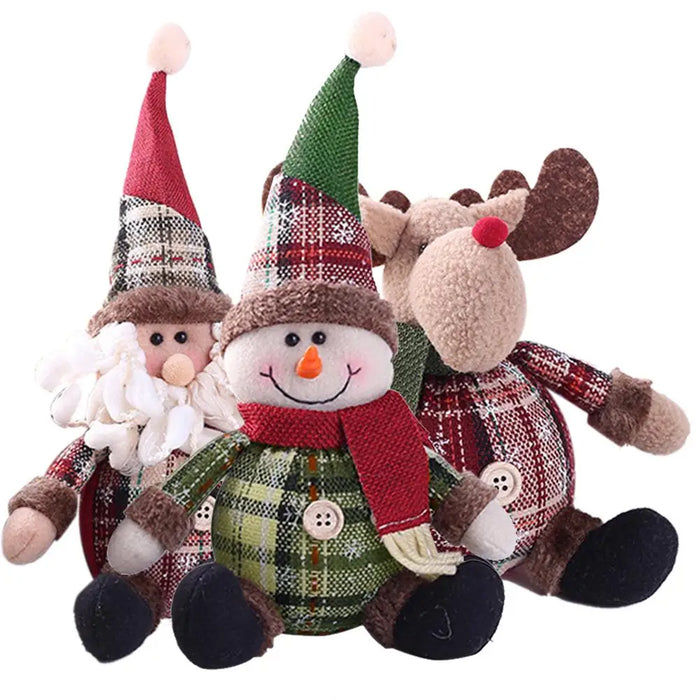 Christmas Santa Snowman Deer Doll Decoration