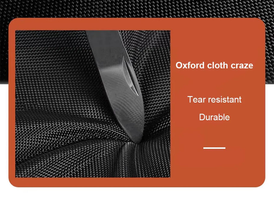 SEAMETAL Foldable Trunk Storage Box Waterproof Oxford Cloth 110L Large-Capacity Car Organizer for Camping/Fishing Easy to Carry