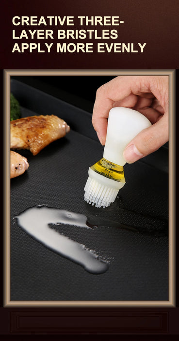 Silicone Oil Brush Bottle Kitchen BBQ Oil Brush Dispenser Not-leaking Barbecue Grill Honey Liquid Baking Pastry Pancake Brush