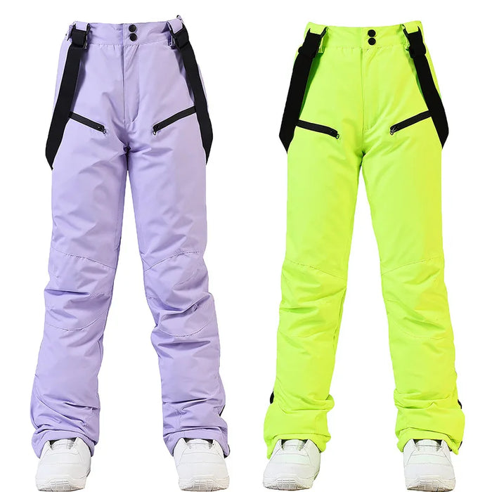 Thicken Ski Pants Women Waterproof Winter Snow Pants