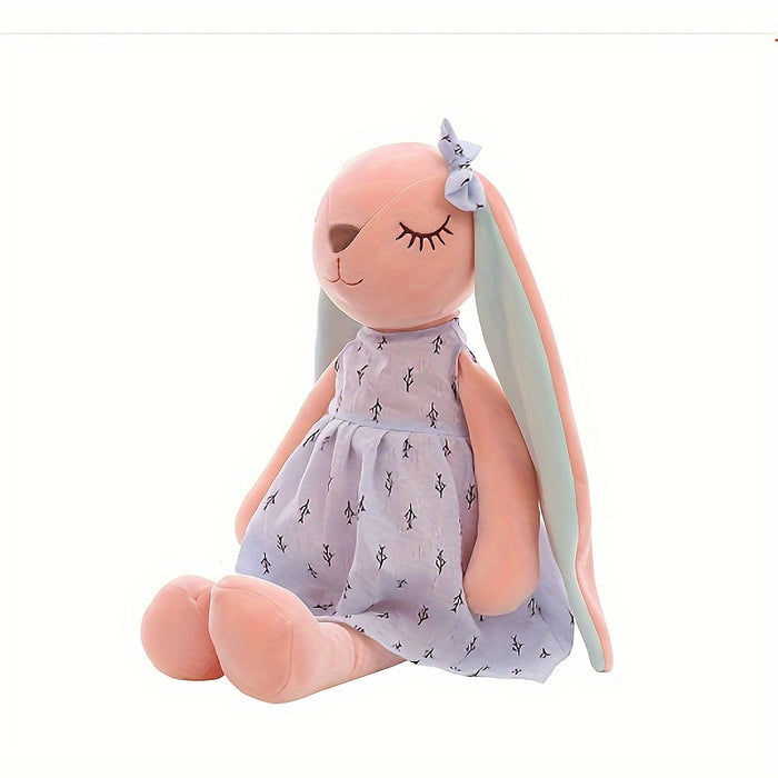 1pc, Cute Bunny Doll, Plush Toy Doll, Rabbit Doll, Stuffed Animals Plush Doll Toy, Perfect Decor, Easter Spring Mother's Day Wedding Gifts