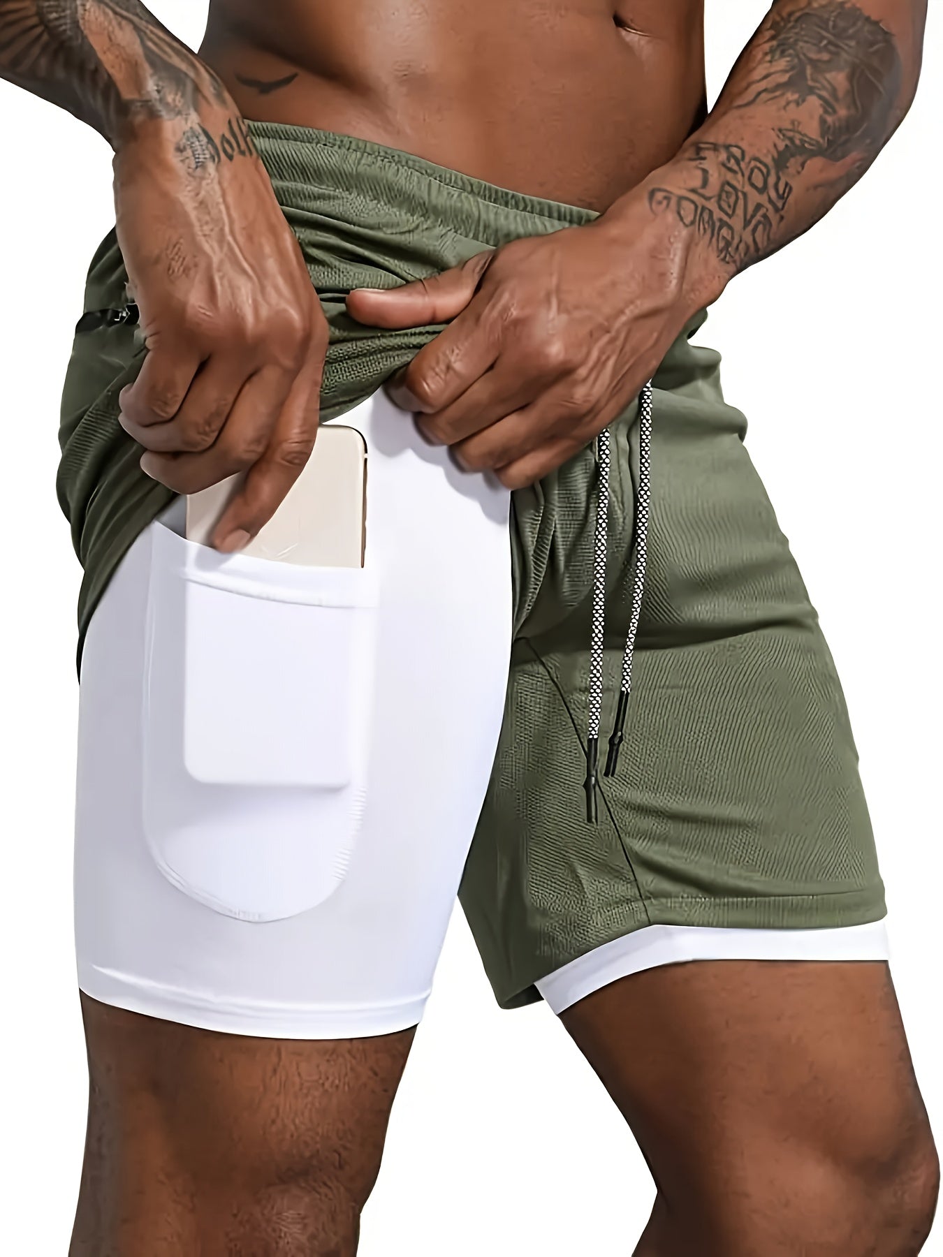 Men'S Summer Casual Athletic Shorts - Breathable, Lightweight Polyester, Red with Black Side Pockets and Drawstring Waistband, Perfect for Running, Training, Hiking & Outdoor Activities, Summer Training Gear | Drawstring Wais