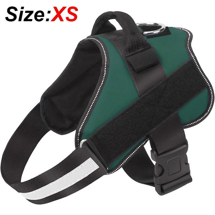 Reflective No-Pull Dog Harness with Breathable Design and Handle for Control and Comfort