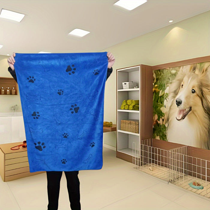 Quick-Drying Microfiber Dog Towel for Bath, Absorbent Pet Towel for Dogs and Cats, Medium Size