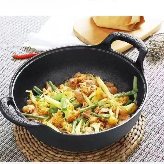 Pre-Seasoned Cast Iron Skillet with Dual Handles - Non-Stick, Durable Cookware for Outdoor Grilling & Camping, Mini, Versatile