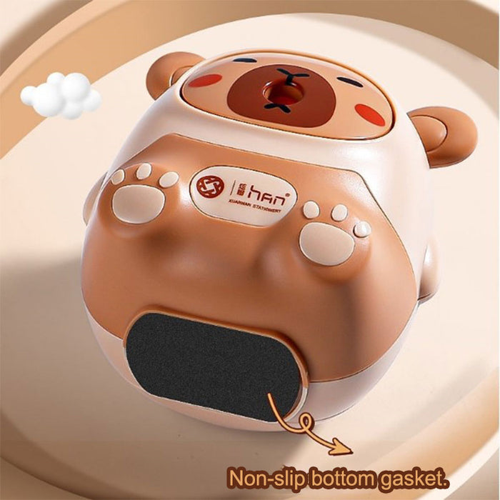 Kawaii Capybara Pencil Sharpener, a Creative Stationery Item for School And Office, Measuring 80*80*100Mm, from Korea.