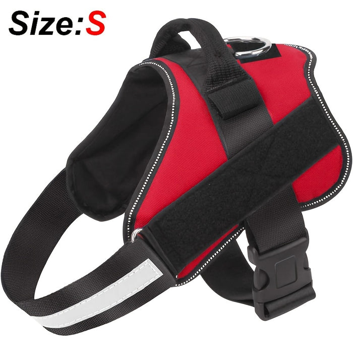 Reflective No-Pull Dog Harness with Breathable Design and Handle for Control and Comfort