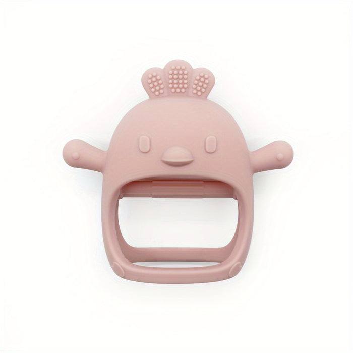 3pcs Cute Cartoon Silicone Teether Toys for Youngsters 3+ Months -, Soft & Durable Chew Toys in Pink, Blue, Green - Machine Washable, Olive Green - Soothes Gums, Ideal for Sucking Needs, Youngsters Toys