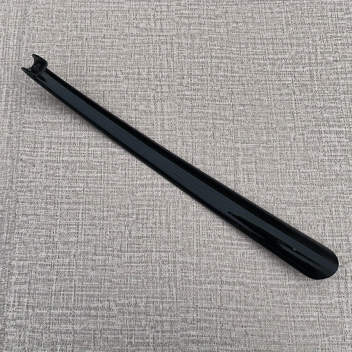 1pc Ergonomic Shoe Horn - 16.54inch Long, Thick Plastic, No-Bend Design for Easy Shoe Wear at Home or Hotel, Blue & Black Options