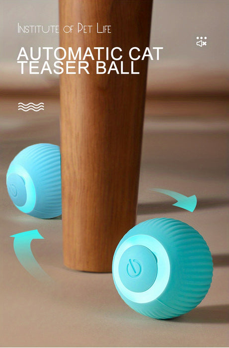Interactive Electric Rolling Ball Cat Toy: Self-Moving & Smart Play for Kittens & Cats