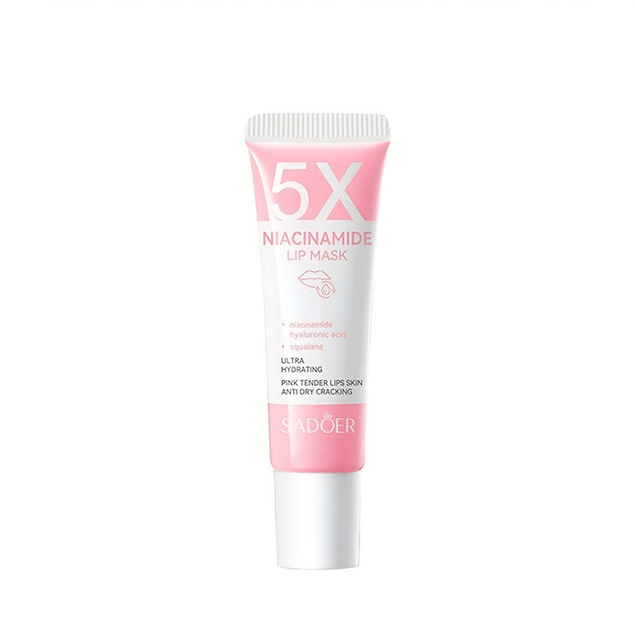 1 tube 5X Niacinamide Pink Tender Lips Lip Mask - Hydrating & Moisturizing Lip Treatment with Plant-Based Squalane, Ultra Smooth & Dry Cracking Lip Care, Beauty Essentials|Soothing Lip Treatment|Niacinamide Benefits