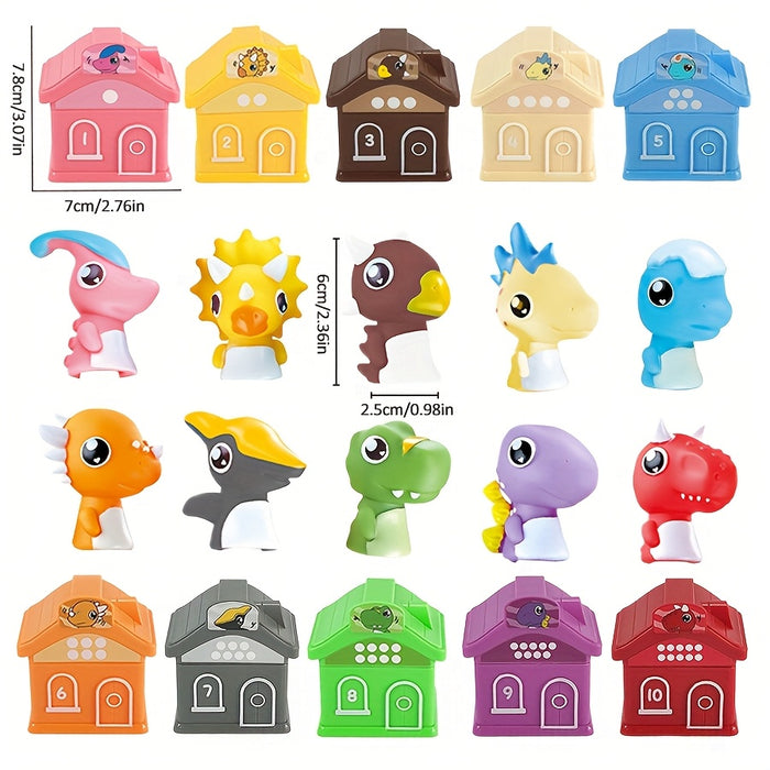Toys for Kids Ages 1-3 Years Old - 20-Piece Farm Finger Puppets Set, Barn Counting & Matching Sorting Fine Motor Skills Educational Toys, Christmas and Birthday Gift