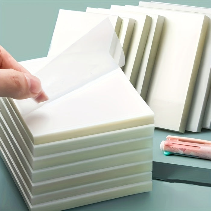 50 Sheets Transparent Sticky Notes, Suitable For Notebooks, Diaries, School Stationery Supplies, Office Supplies, Large/medium/small Art Supplies
