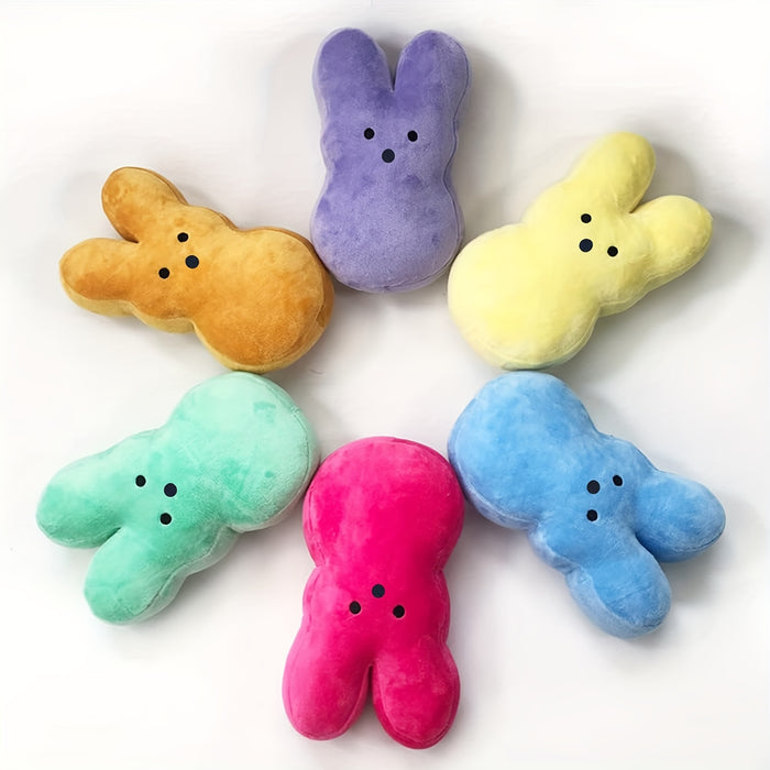 6pcs Easter Bunny Plush Toys Cute Animal Bunny Stuffed Doll Toy Desktop Sofa Decor Comfort Doll Pillow Toys For Kids Easter Decoration, 13cm/5.11inch