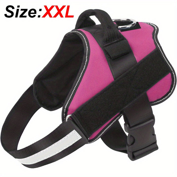 Reflective No-Pull Dog Harness with Breathable Design and Handle for Control and Comfort