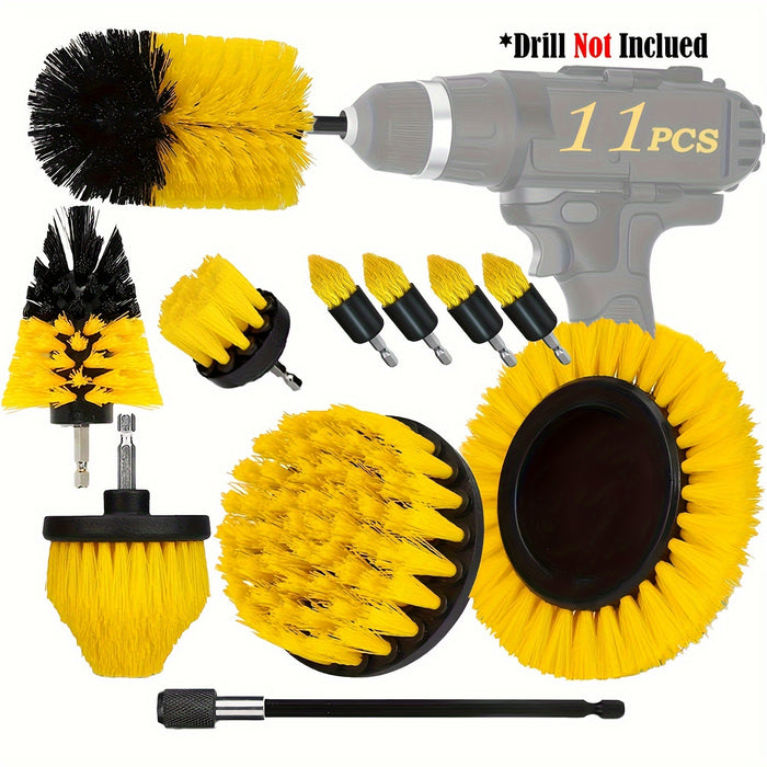3/7/11/20/21/31pcs Drill Brush Attachment Set, Power Scrubber Wash Cleaning Brushes Tool Kit, All Purpose Drill Brush with Extension for Grout Floor, Tub Shower Tile, Bathroom, Kitchen Surface And Car