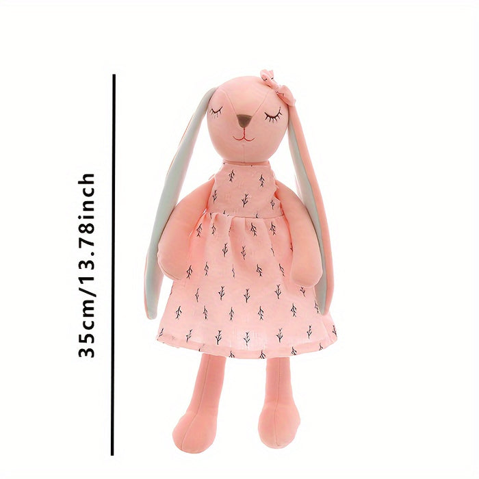 1pc, Cute Bunny Doll, Plush Toy Doll, Rabbit Doll, Stuffed Animals Plush Doll Toy, Perfect Decor, Easter Spring Mother's Day Wedding Gifts