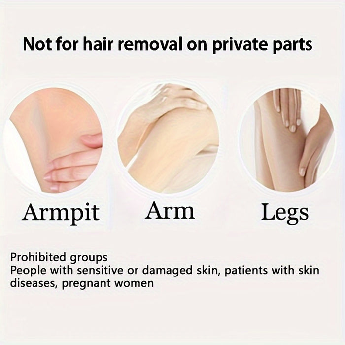Hot Crystal Physical Hair Removal Eraser Glass Hair Remover, Painless, Easy Cleaning, Reusable, Body Care Depilation Tool, Uncharged, Without Battery, Without Laser, for Body Care