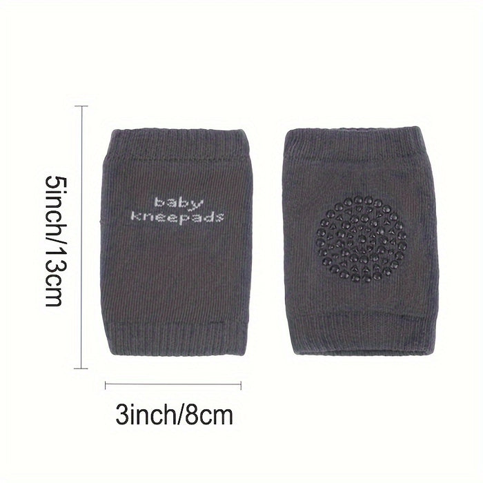 6 Pairs of Baby Crawling Non-Slip Knee Pads, Unisex Baby Toddler Knee Pads, Cartoon Elastic Knee Pads, Four Seasons Warm Accessories