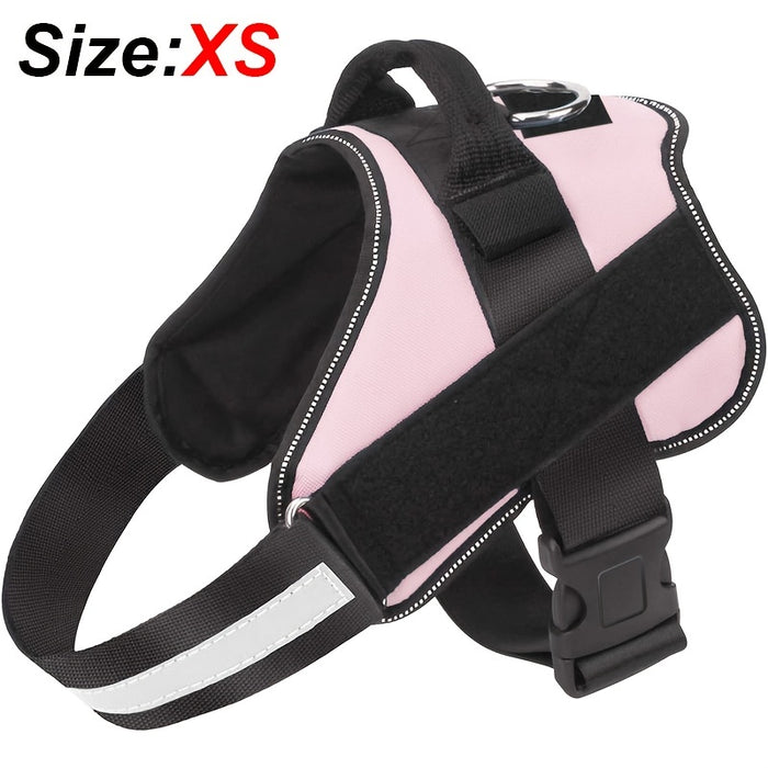 Reflective No-Pull Dog Harness with Breathable Design and Handle for Control and Comfort