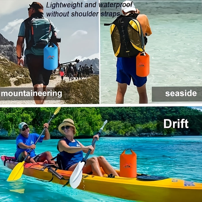 1.32gal/2.64gal/5.28gal/10.57gal/18.49gal Nylon Dry Bags, Waterproof Floating Dry Gear Sacks for Boating, Fishing, Rafting, Swimming, Durable Spinner Wheel Type Outdoor Dry Bags