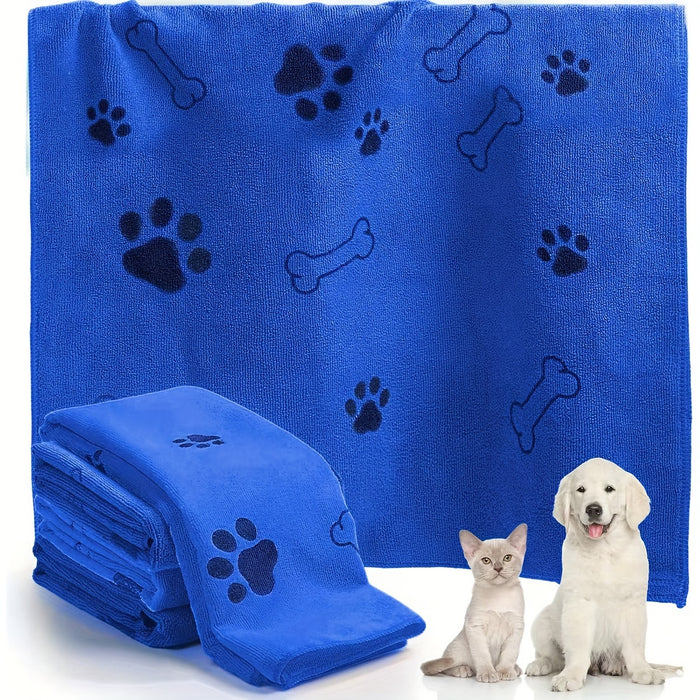 Quick-Drying Microfiber Dog Towel for Bath, Absorbent Pet Towel for Dogs and Cats, Medium Size