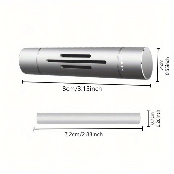 Car Air Freshener Vent Clip with Essential Oil Scents - Aromatherapy Diffuser for Refreshing Fragrance - 5 Scent Sticks and Holder