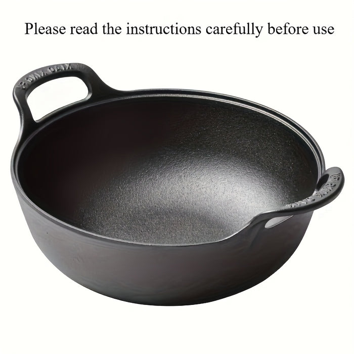Pre-Seasoned Cast Iron Skillet with Dual Handles - Non-Stick, Durable Cookware for Outdoor Grilling & Camping, Mini, Versatile