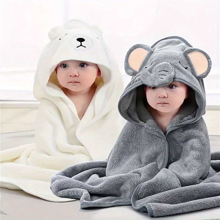 Bindi Monkey 2-Piece Infant Bath Towels: Soft, Absorbent, and Perfect for Christmas or Halloween - Suitable for Ages 0-3