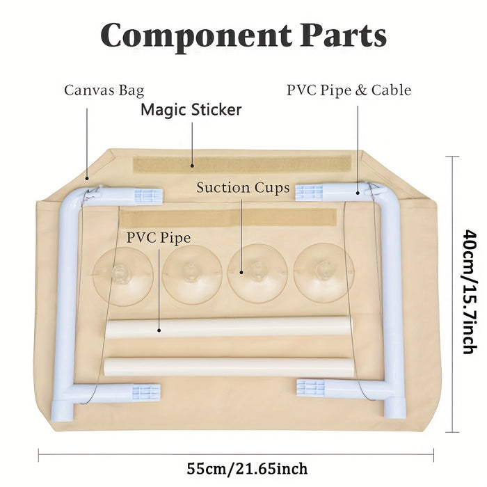 Cozy Window Perch Hammock Bed for Cats: Comfy Cat Bed with Window Mount