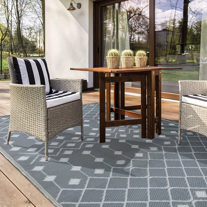 1pc, reversible outdoor Mat, outdoornothing else, stain-resistant and durable, made of polypropylene material, foldable, double-sided design, suitable for RV patio, outdoor camping, backyard and picnic use, lightweight and ea