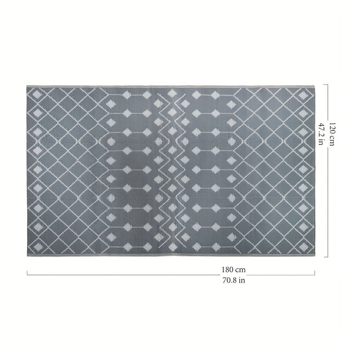 1pc, reversible outdoor Mat, outdoornothing else, stain-resistant and durable, made of polypropylene material, foldable, double-sided design, suitable for RV patio, outdoor camping, backyard and picnic use, lightweight and ea
