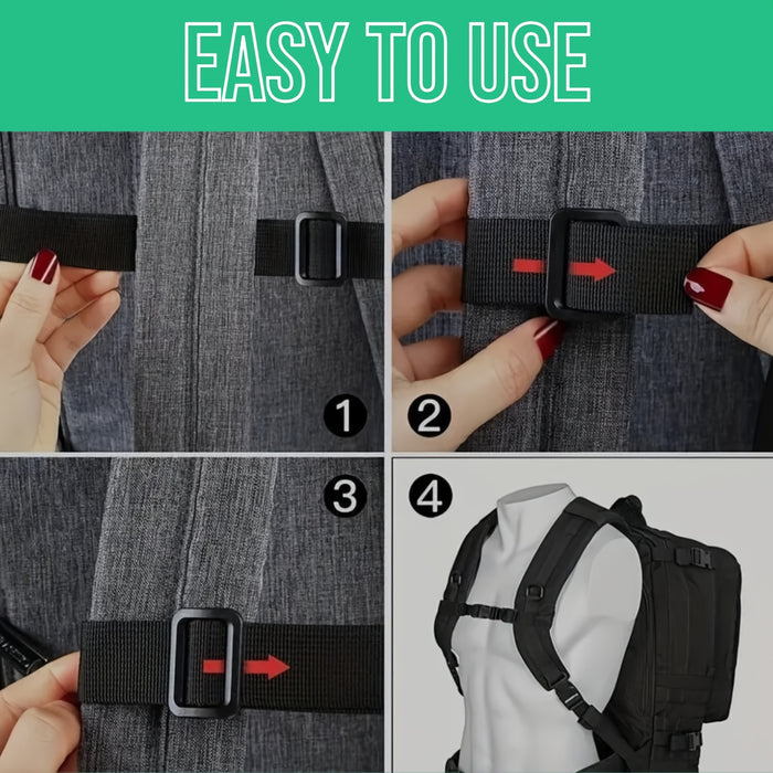 Products Non-slip Adjustable Chest Bag Strap Backpack Strap Strap Backpack, Outdoor Clasp, Outdoor Camping Tactical bag Strap Backpack Accessories, Gifts, Camping & Hiking & Biking outdoor accessories